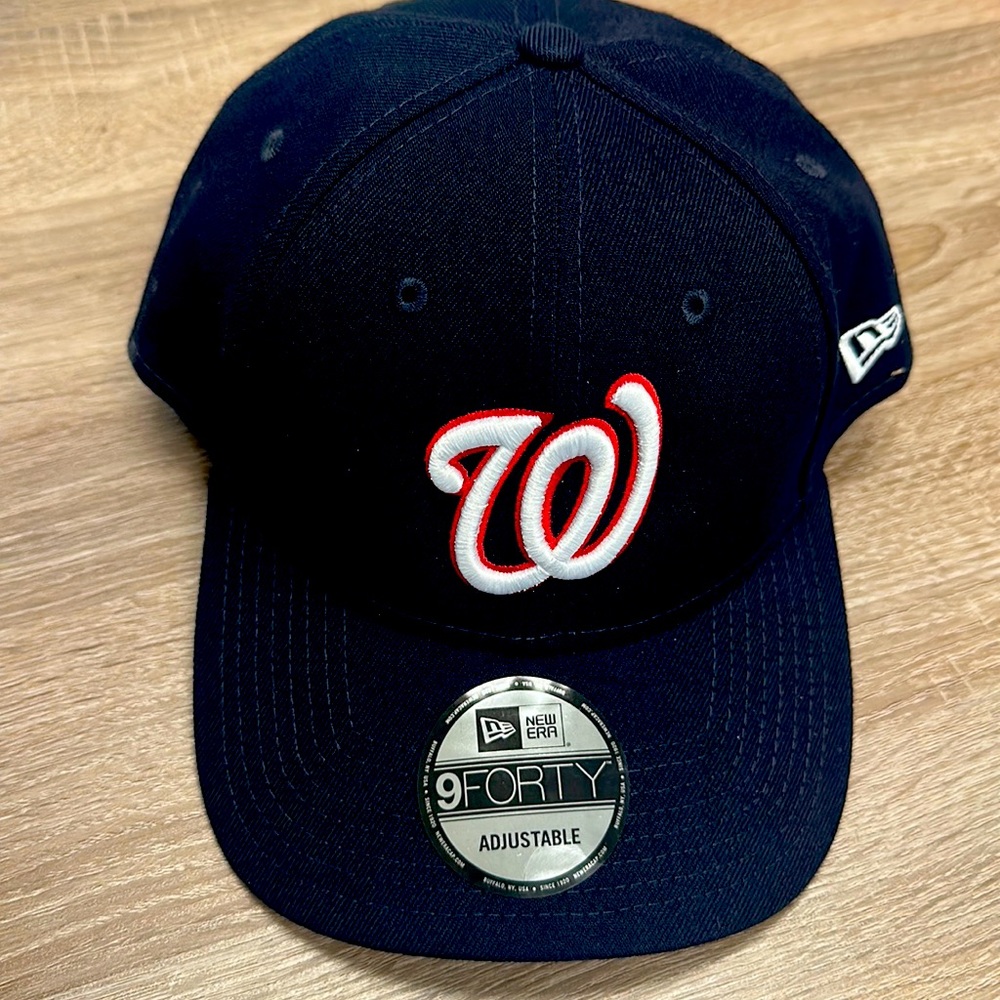 Washington Nationals NewEra 9Forty Adjustable Baseball Cap - Navy NWT